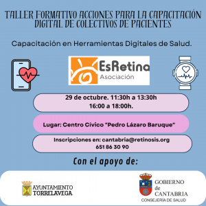 Acciones para la capacitación digital de colectivos de pacientes